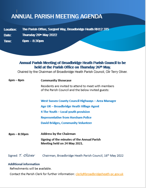 Annual Parish Meeting