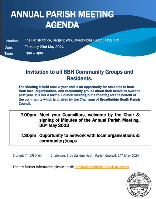 Annual Parish Meeting Agenda