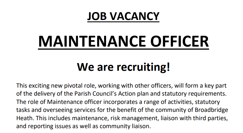 Job opportunity!