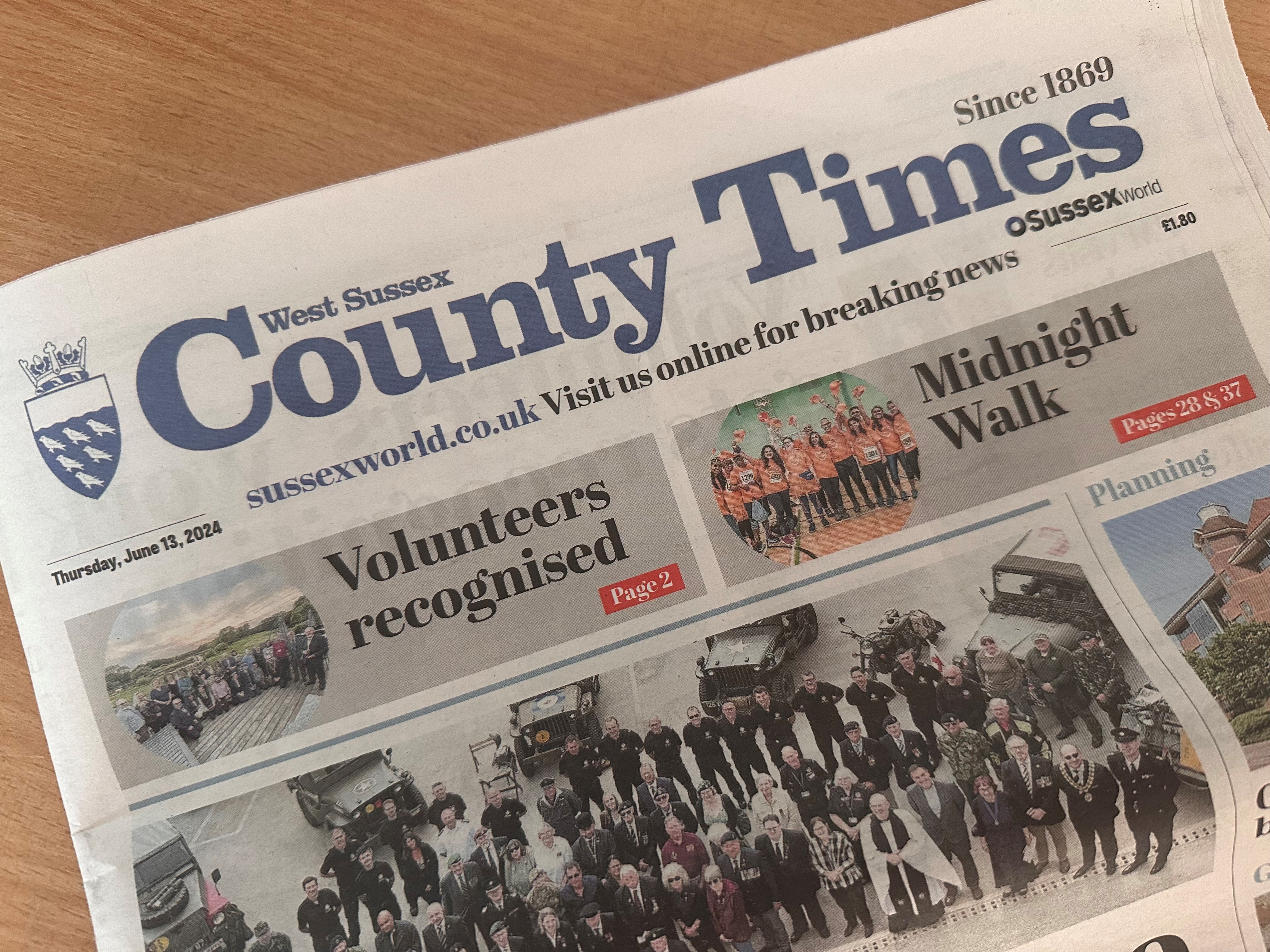 West Sussex County Times Article 